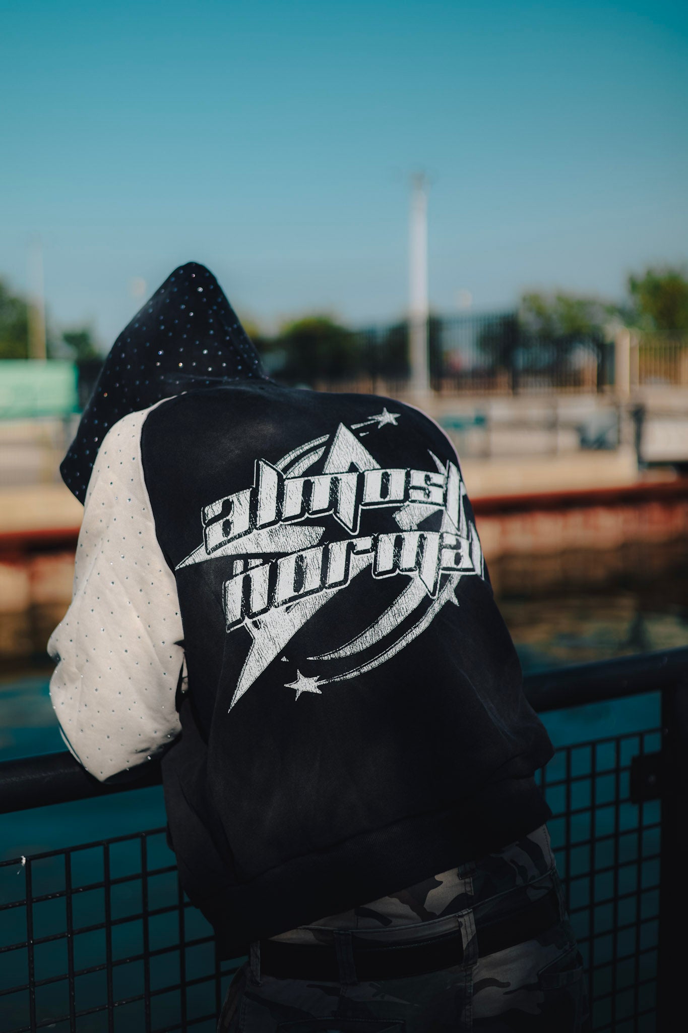 Black & Grey NO DAYS OFF zip up