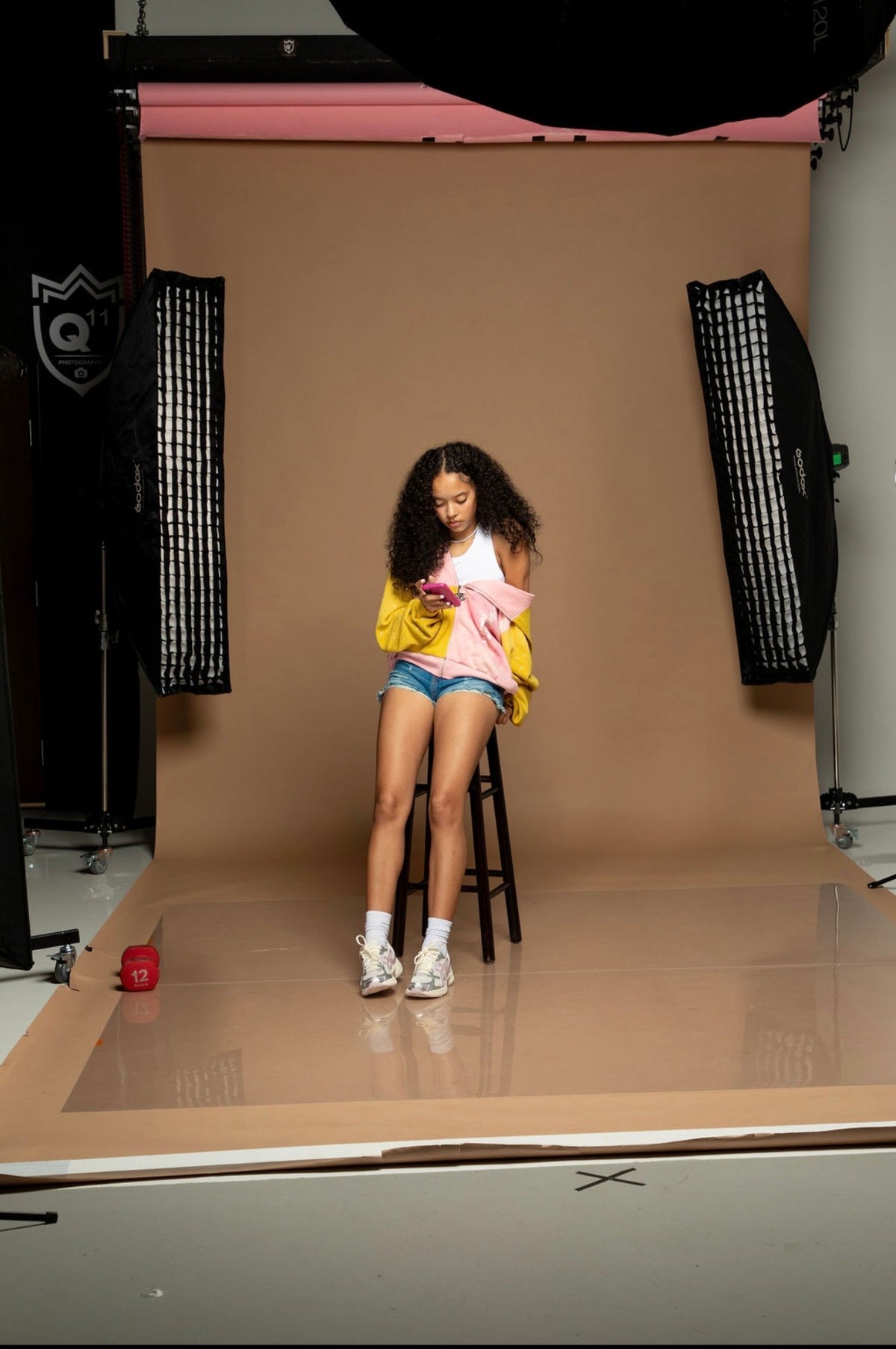 Pink & Yellow NO DAYS OFF zip up